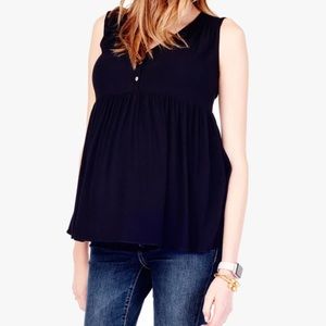 Ingrid & Isabel sleeveless Crinkle Gauze Top